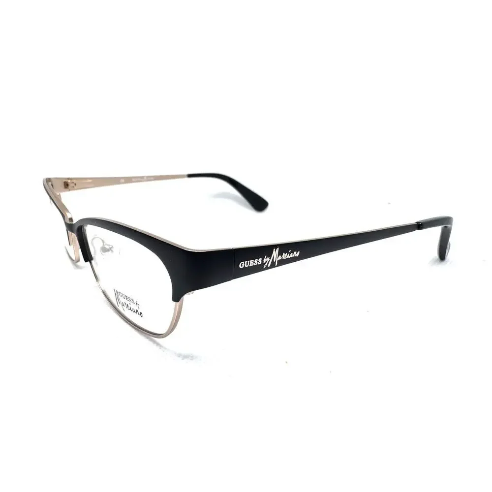 GUESS BY MARCIANO GM199 BLACK GOLD EYEGLASSES FRAMES 52-16-135 AUTHENTIC WOMENS